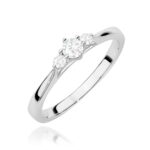 Pierścionek W0608 z diamentami białe złoto Jubiler Kraków BigDIAMOND