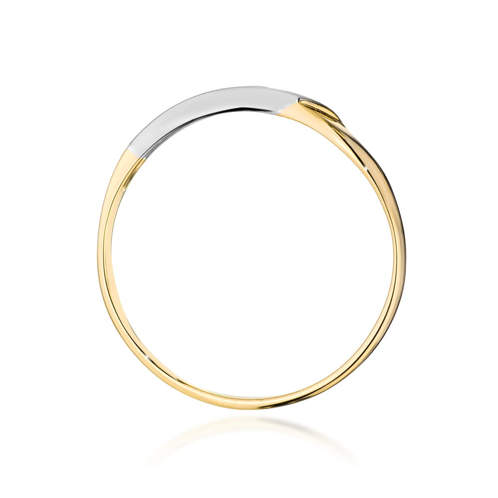 Pierścionek Diament 0,04ct żółte złoto 3 Pierścionek Diament 0,04ct żółte złoto - obrazek 3
