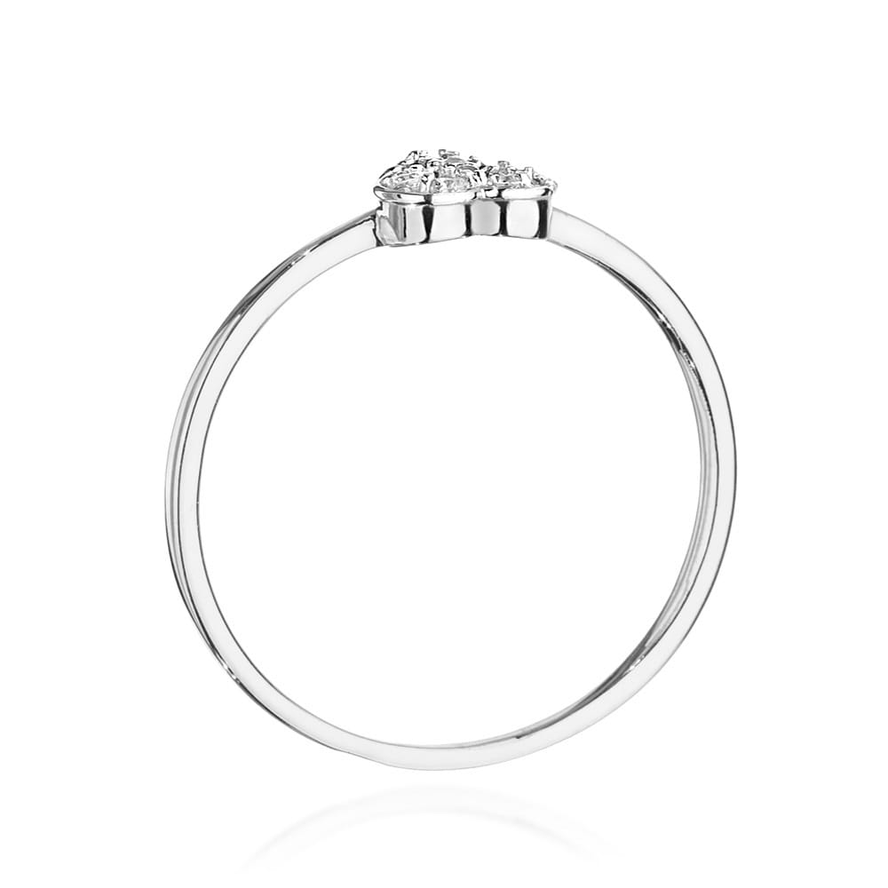 Pierścionek z diamentami białe złoto 3 Pierścionek z diamentami białe złoto - obrazek 3