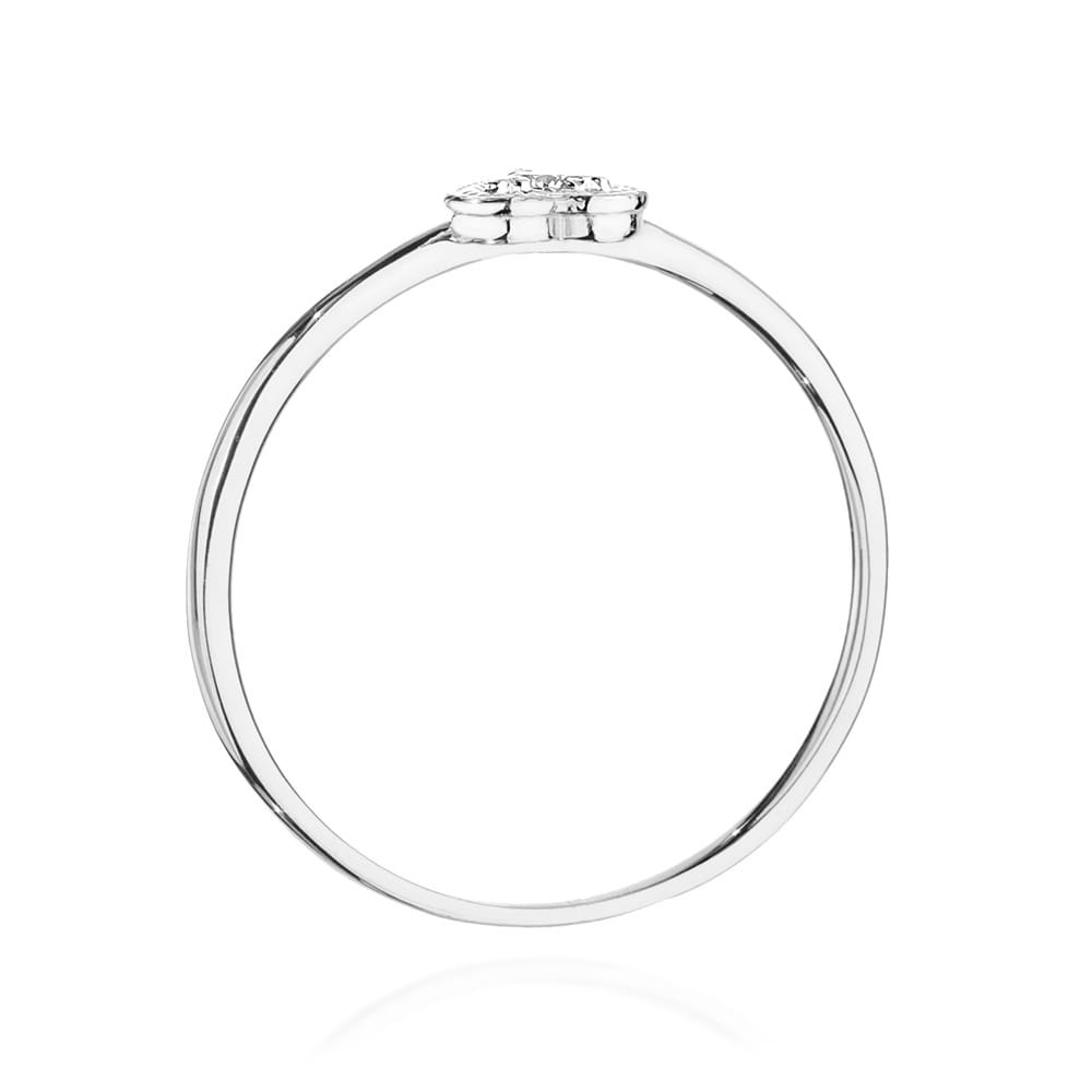 Pierścionek Diament 0,02ct białe złoto 3 Pierścionek Diament 0,02ct białe złoto - obrazek 3