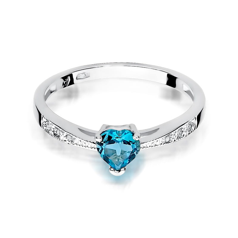 Pierścionek Topaz 0,50ct białe złoto 2 50ct białe złoto Jubiler Kraków BigDIAMOND