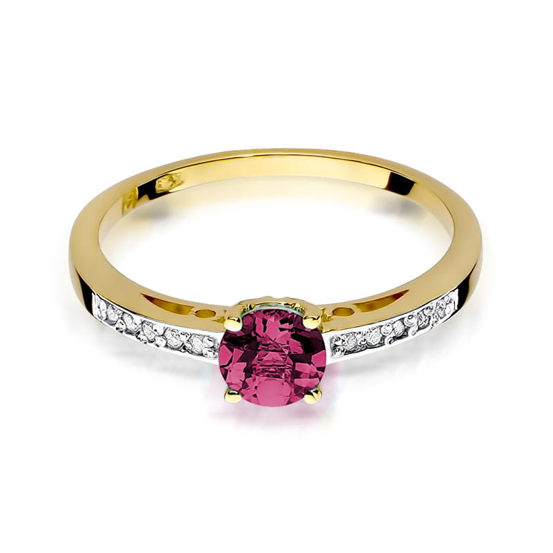Pierścionek Rubin 0,60ct żółte złoto 2 60ct żółte złoto Jubiler Kraków BigDIAMOND