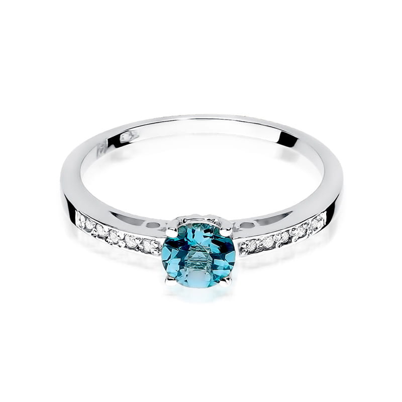 Pierścionek Topaz 0,50ct białe złoto 2 50ct białe złoto Jubiler Kraków BigDIAMOND