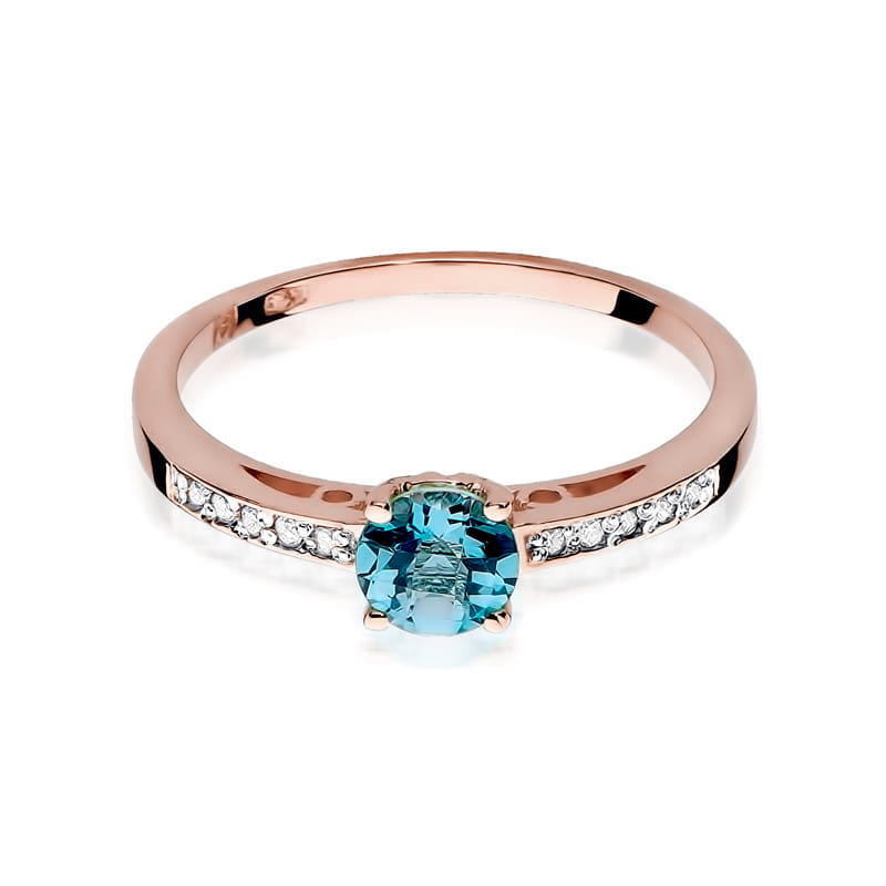 Pierścionek Topaz 0,50ct różowe złoto 2 50ct różowe złoto Jubiler Kraków BigDIAMOND