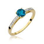 Pierścionek W066 Topaz London Blue 0