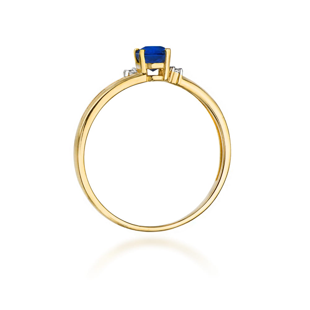 Pierścionek Szafir 0,70ct żółte złoto 3 Pierścionek Szafir 0,70ct żółte złoto - obrazek 3