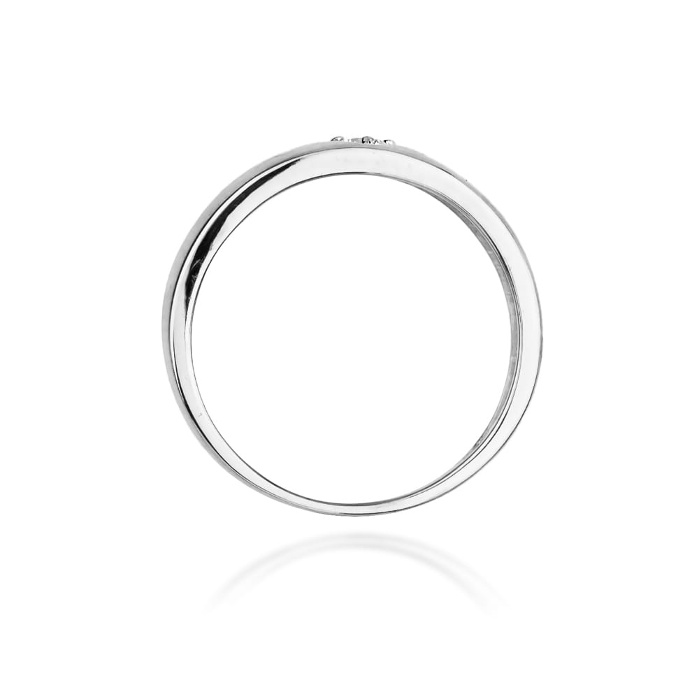 Pierścionek Diament 0,10ct białe złoto 3 Pierścionek Diament 0,10ct białe złoto - obrazek 3