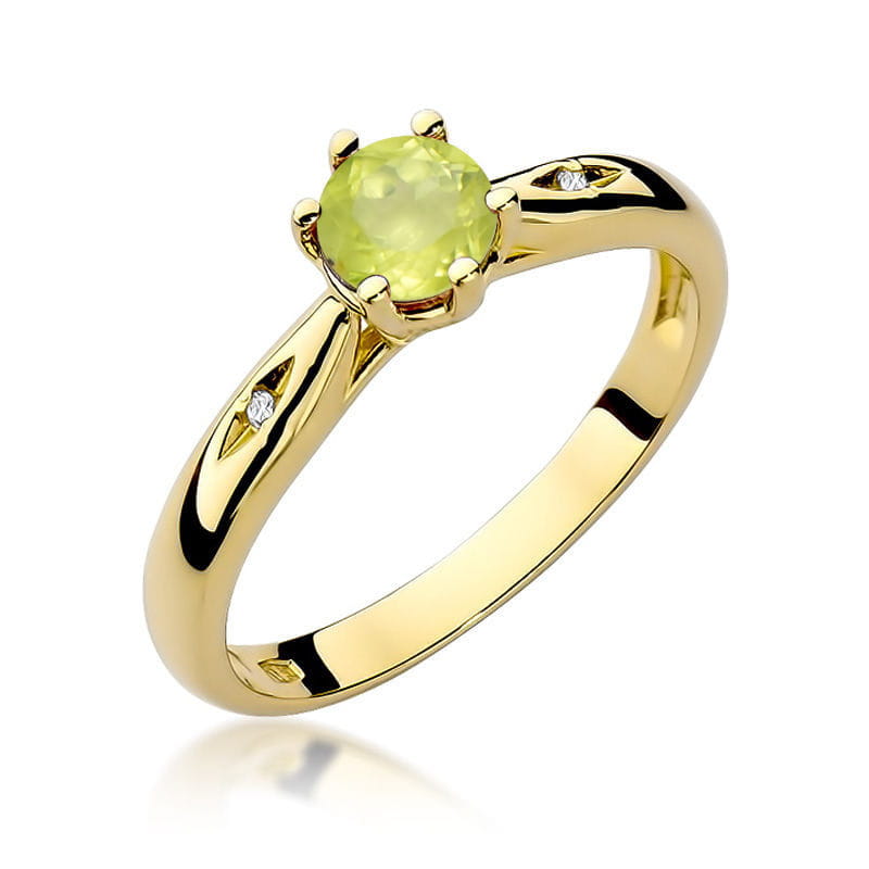 Pierścionek Oliwin 0,60ct żółte złoto 1 Pierścionek W074 Oliwin 0