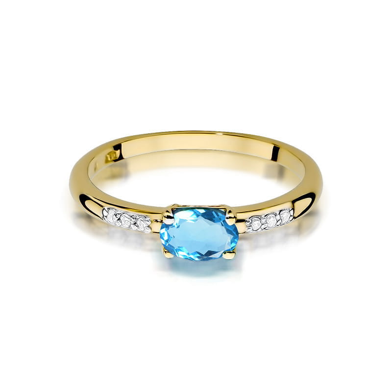 Pierścionek Topaz 0,50ct żółte złoto 2 50ct żółte złoto Jubiler Kraków BigDIAMOND