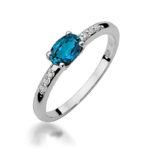 Pierścionek W077 Topaz London Blue 0
