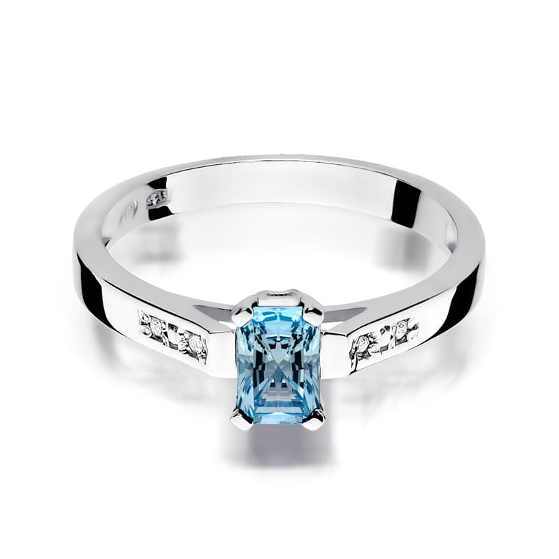 Pierścionek Topaz 0,65ct białe złoto 2 65ct białe złoto Jubiler Kraków BigDIAMOND