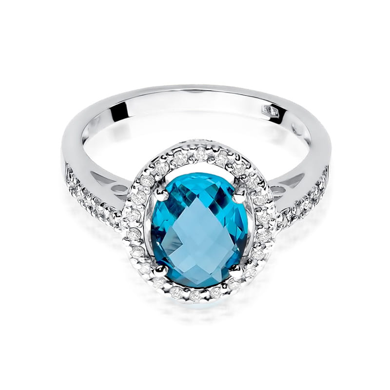 Pierścionek Topaz 1,70ct białe złoto 2 70ct białe złoto Jubiler Kraków BigDIAMOND
