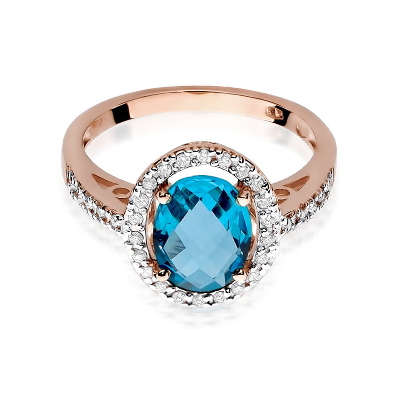 Pierścionek Topaz 1,70ct różowe złoto 2 70ct różowe złoto Jubiler Kraków BigDIAMOND