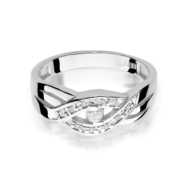 Pierścionek Diament 0,05ct białe złoto 2 05ct białe złoto Jubiler Kraków BigDIAMOND