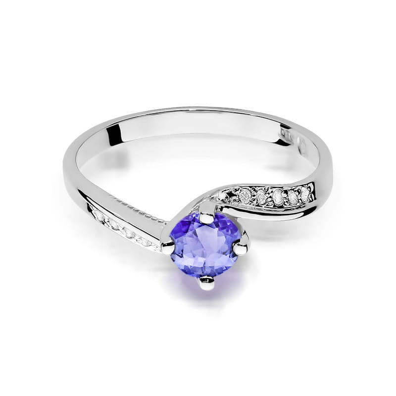 Pierścionek Tanzanit 0,50ct białe złoto 2 50ct białe złoto Jubiler Kraków BigDIAMOND