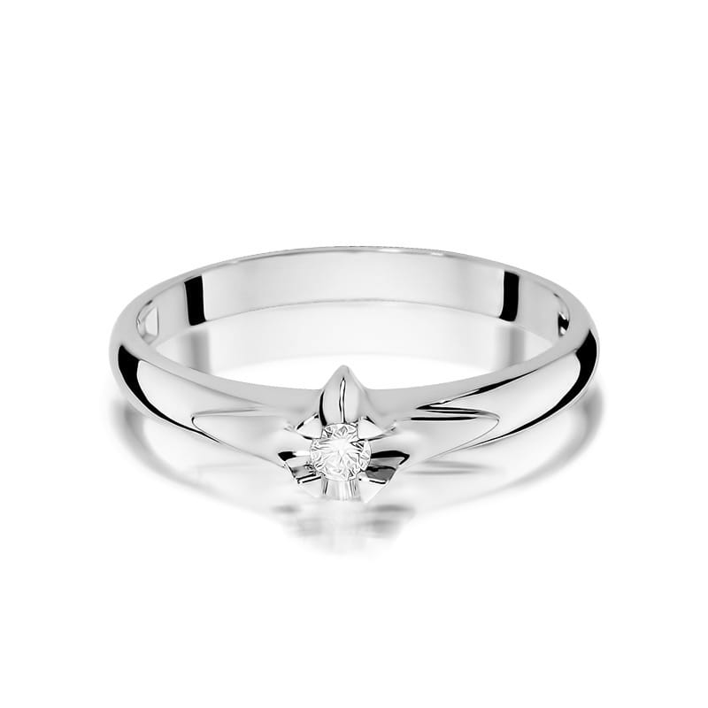 Pierścionek Bryltany 0,05ct białe złoto 2 05ct białe złoto Jubiler Kraków BigDIAMOND