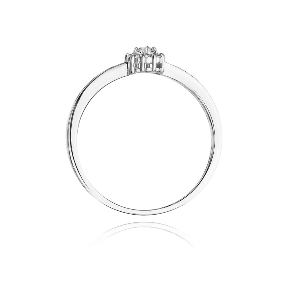 Pierścionek Diament 0,04ct białe złoto 3 Pierścionek Diament 0,04ct białe złoto - obrazek 3