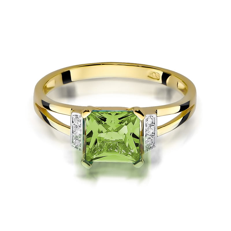 Pierścionek Oliwin 1,10ct żółte złoto 2 10ct żółte złoto Jubiler Kraków BigDIAMOND