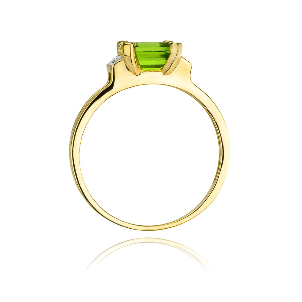 Pierścionek Oliwin 1,10ct żółte złoto 3 Pierścionek Oliwin 1,10ct żółte złoto - obrazek 3