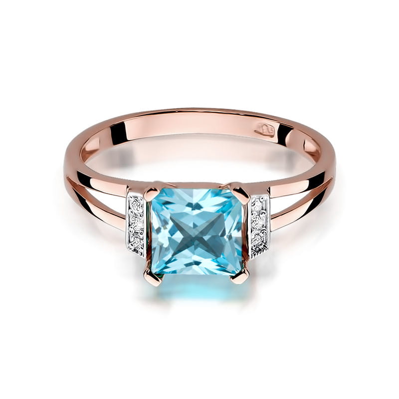 Pierścionek Topaz 1,40ct różowe złoto 2 40ct różowe złoto Jubiler Kraków BigDIAMOND