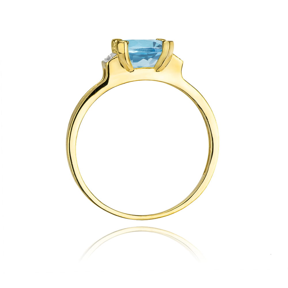 Pierścionek Topaz 1,40ct żółte złoto 3 Pierścionek Topaz 1,40ct żółte złoto - obrazek 3