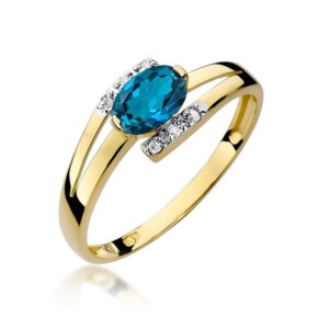 Pierścionek W119 Topaz London Blue 0