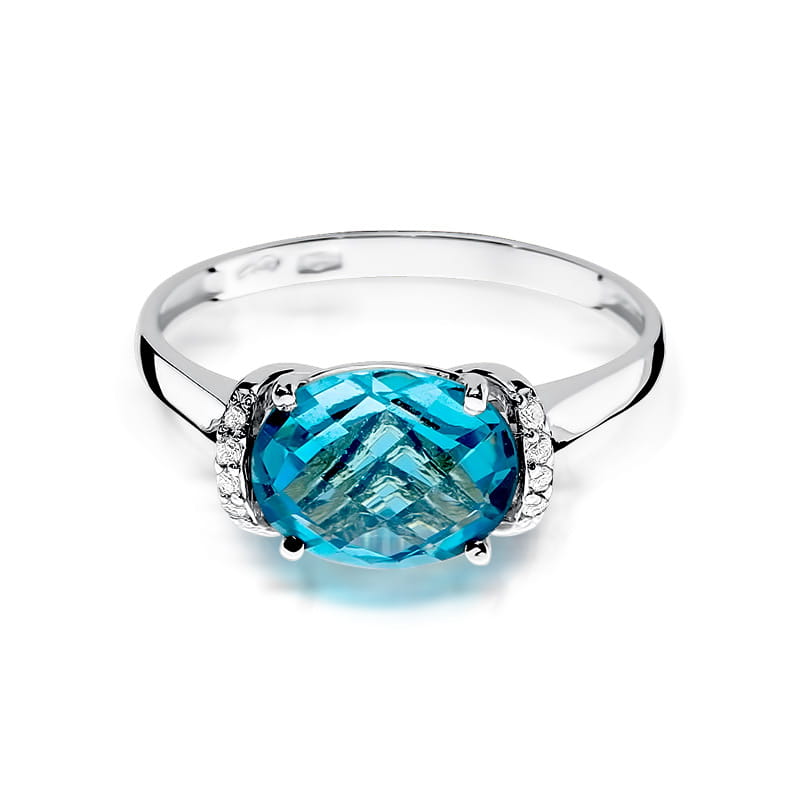 Pierścionek Topaz 1,70ct białe złoto 2 70ct białe złoto Jubiler Kraków BigDIAMOND