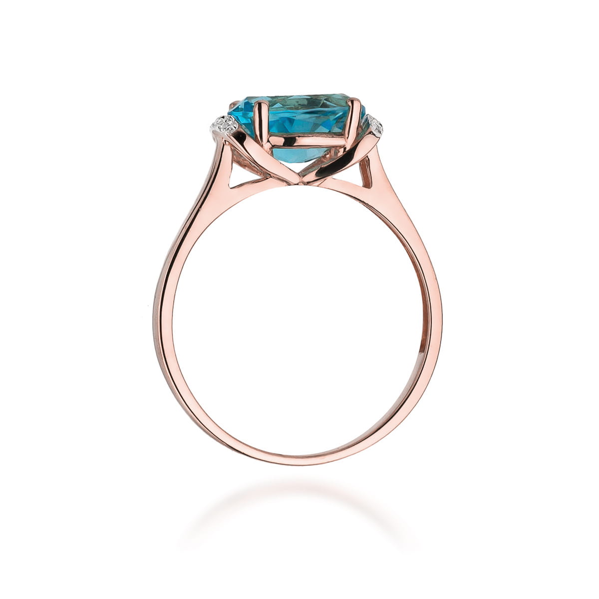 Pierścionek Topaz 1,70ct różowe złoto 3 Pierścionek Topaz 1,70ct różowe złoto - obrazek 3