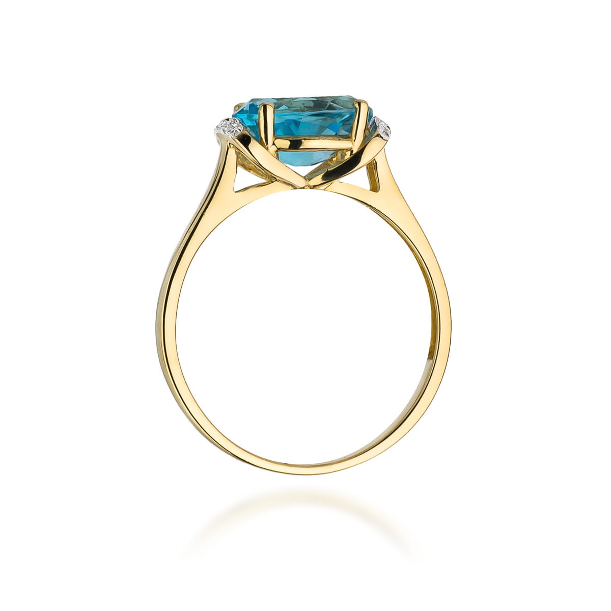 Pierścionek Topaz 1,70ct żółte złoto 3 Pierścionek Topaz 1,70ct żółte złoto - obrazek 3