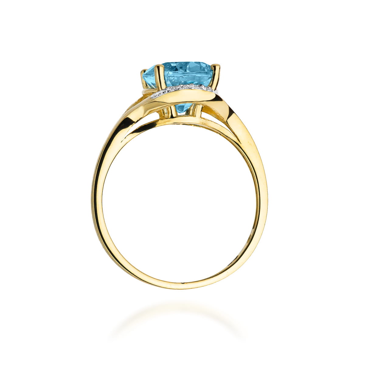 Pierścionek Topaz 3,00ct żółte złoto 3 Pierścionek Topaz 3,00ct żółte złoto - obrazek 3