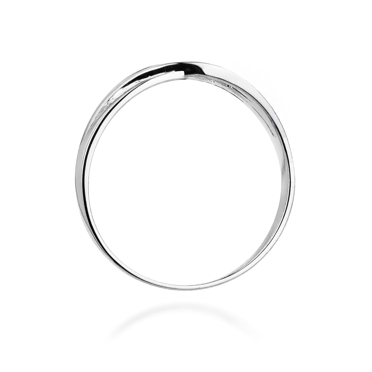 Pierścionek Diament 0,05ct białe złoto 3 Pierścionek Diament 0,05ct białe złoto - obrazek 3