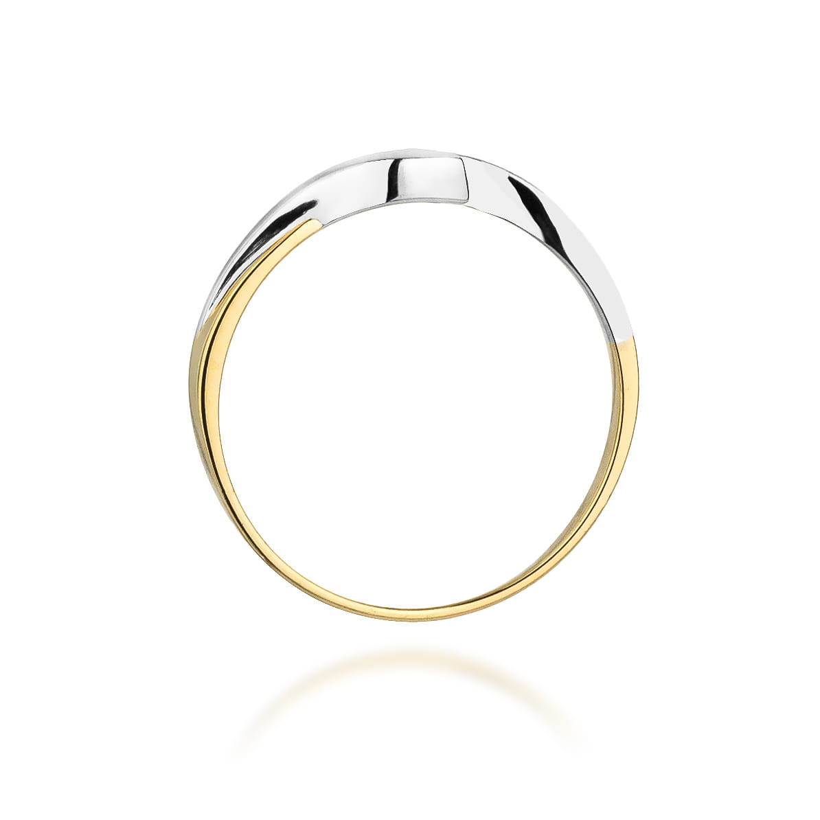 Pierścionek Diament 0,05ct żółte złoto 3 Pierścionek Diament 0,05ct żółte złoto - obrazek 3