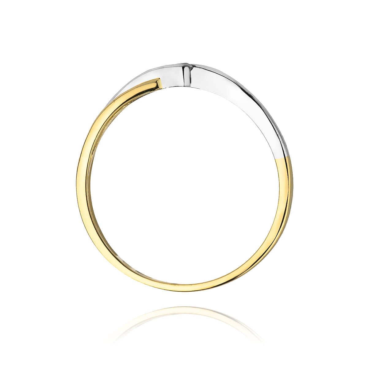 Pierścionek Diament 0,04ct żółte złoto 3 Pierścionek Diament 0,04ct żółte złoto - obrazek 3
