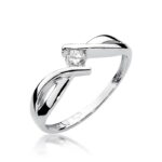 Pierścionek W191B Diament 0