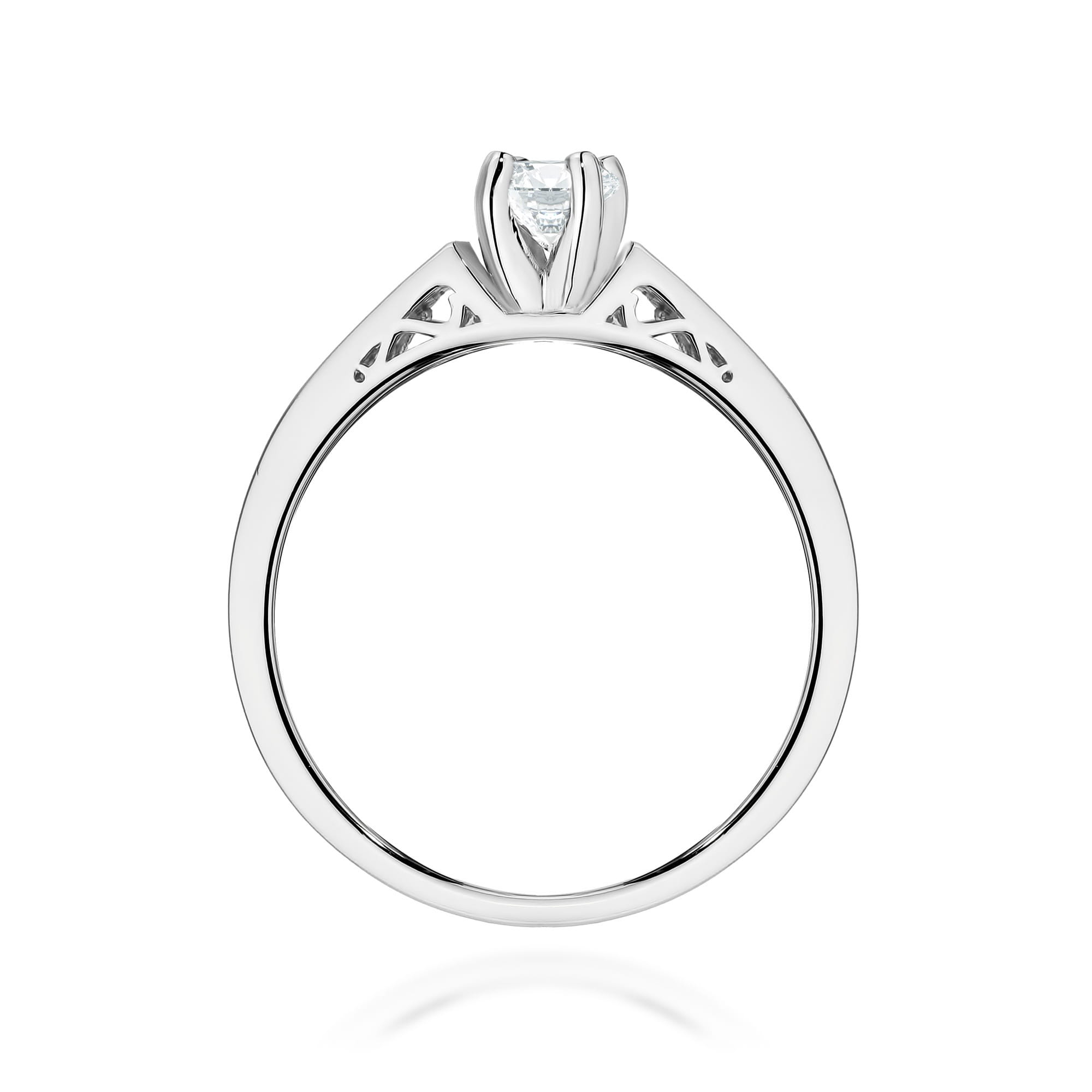 Pierścionek Diament 0,30ct białe złoto 3 Pierścionek Diament 0,30ct białe złoto - obrazek 3