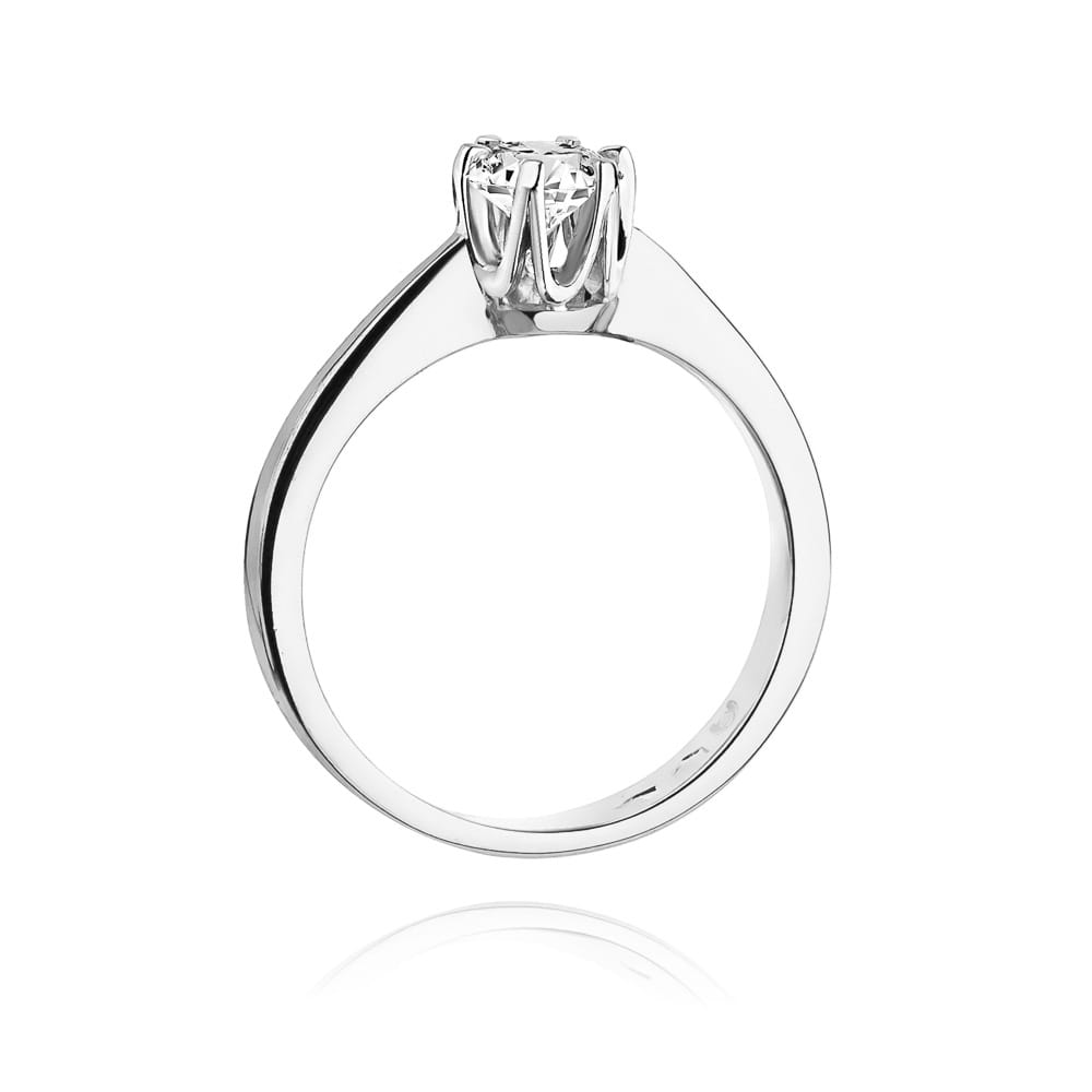 Pierścionek Diament 0,25ct białe złoto 3 Pierścionek Diament 0,25ct białe złoto - obrazek 3