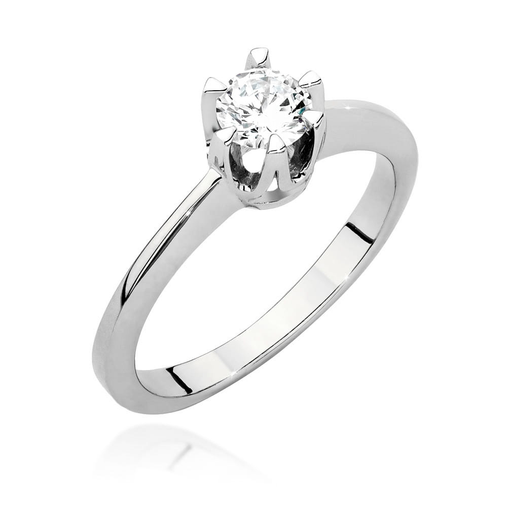 Pierścionek Diament 0,40ct białe złoto 1 Pierścionek W220B Diament 0