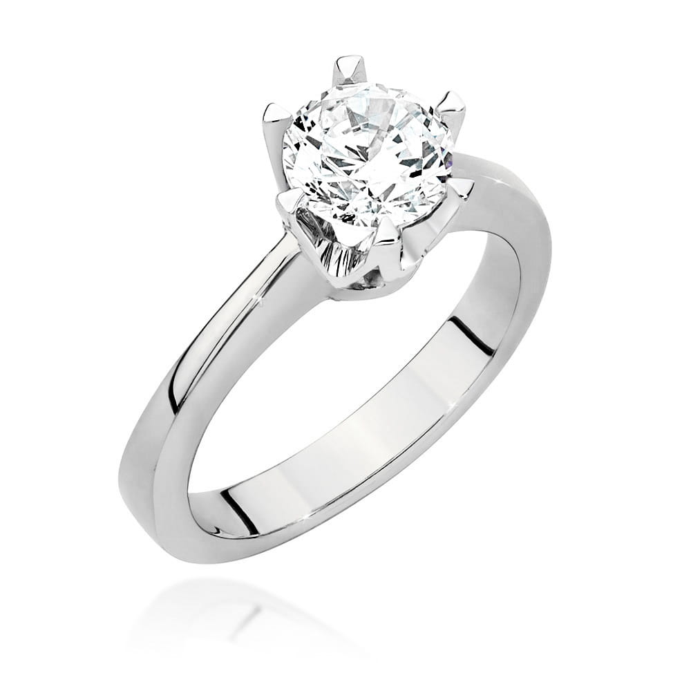 Pierścionek Diament 0,70ct białe złoto 1 Pierścionek W220B Diament 0
