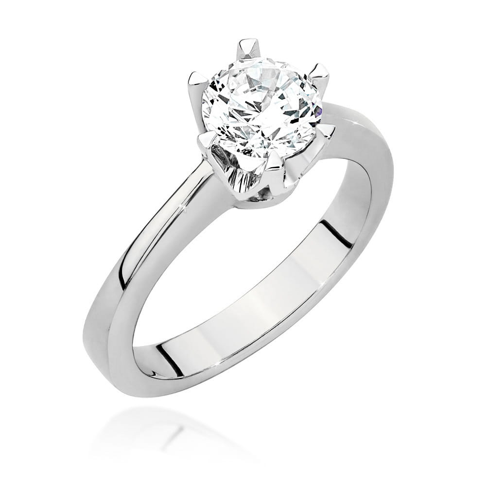 Pierścionek Diament 1,00ct białe złoto 1 Pierścionek W220B Diament 1