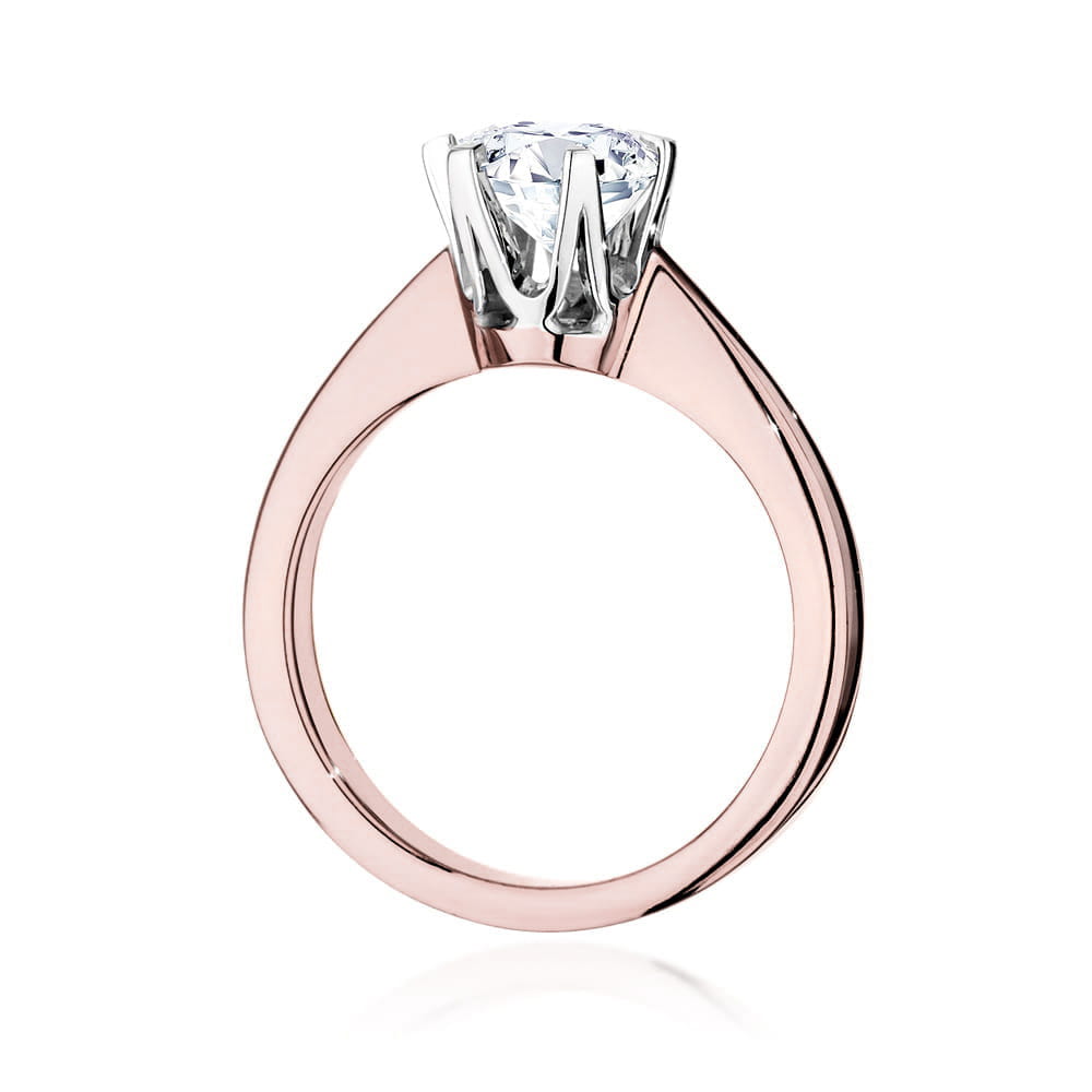 Pierścionek Diament 1,00ct różowe złoto 3 Pierścionek Diament 1,00ct różowe złoto - obrazek 3