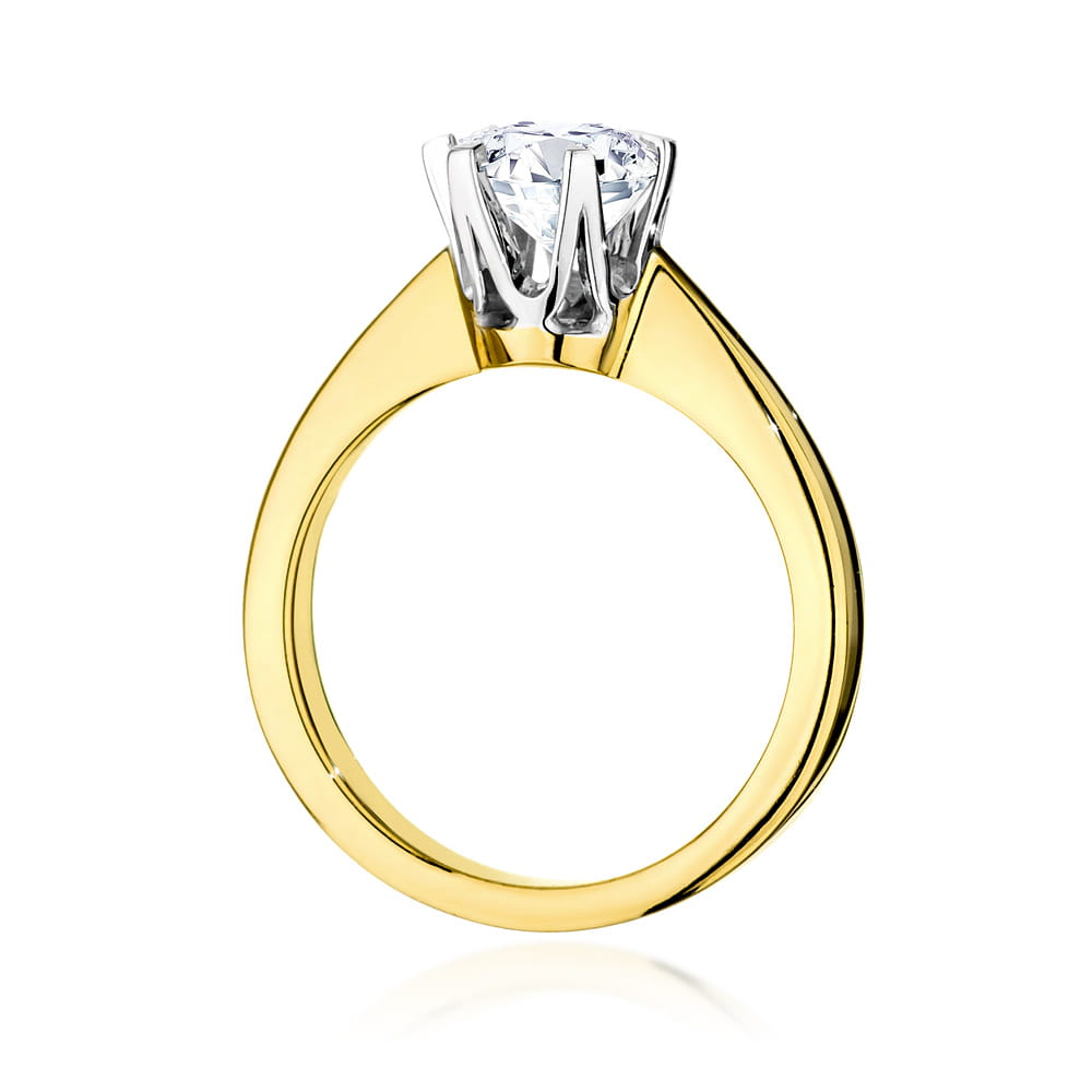 Pierścionek Diament 1,00ct żółte złoto 3 Pierścionek Diament 1,00ct żółte złoto - obrazek 3