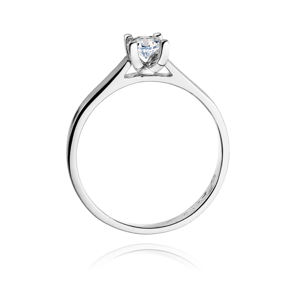 Pierścionek Diament 0,25ct białe złoto 3 Pierścionek Diament 0,25ct białe złoto - obrazek 3