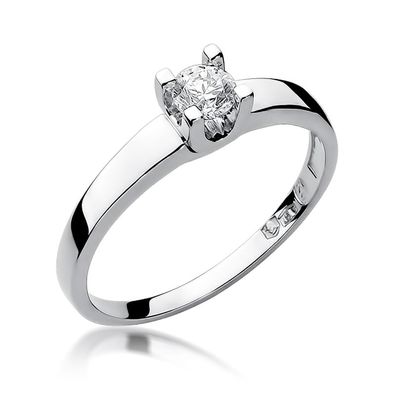Pierścionek Diament 0,30ct białe złoto 1 Pierścionek W225B Diament 0