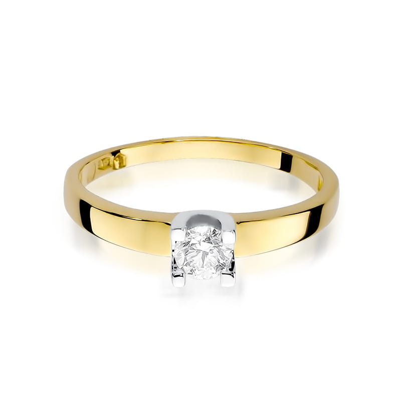 Pierścionek Diament 0,30ct żółte złoto 2 30ct żółte złoto Jubiler Kraków BigDIAMOND