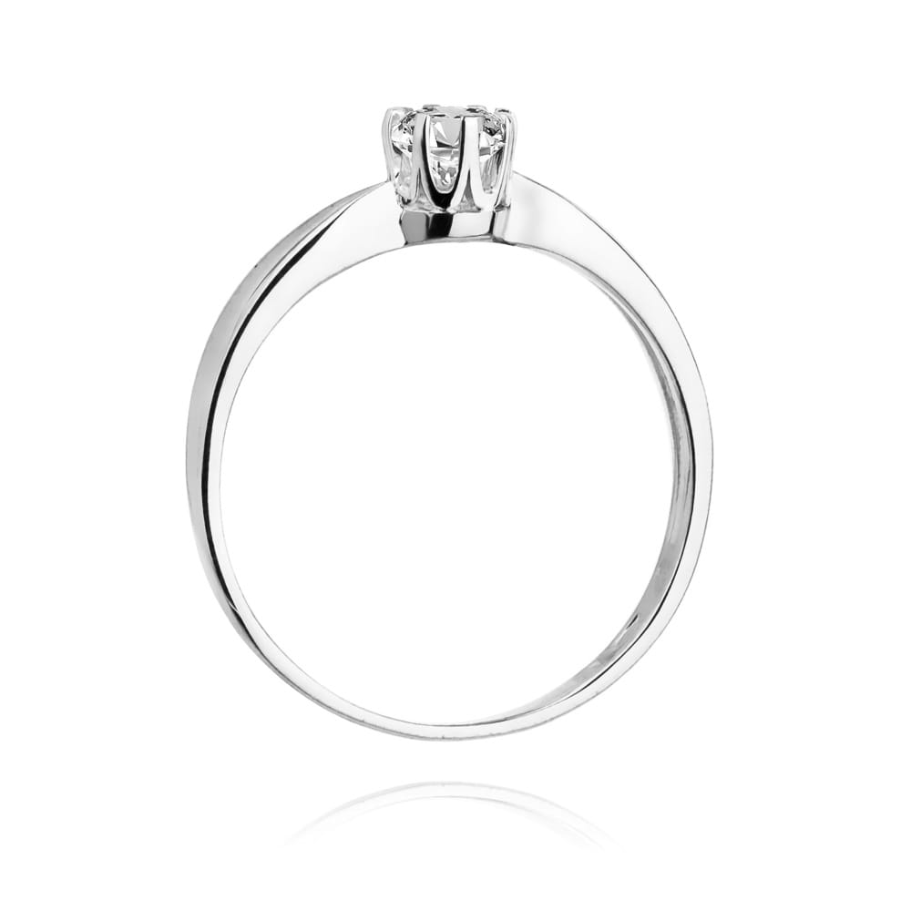 Pierścionek Diament 0,25ct białe złoto 3 Pierścionek Diament 0,25ct białe złoto - obrazek 3