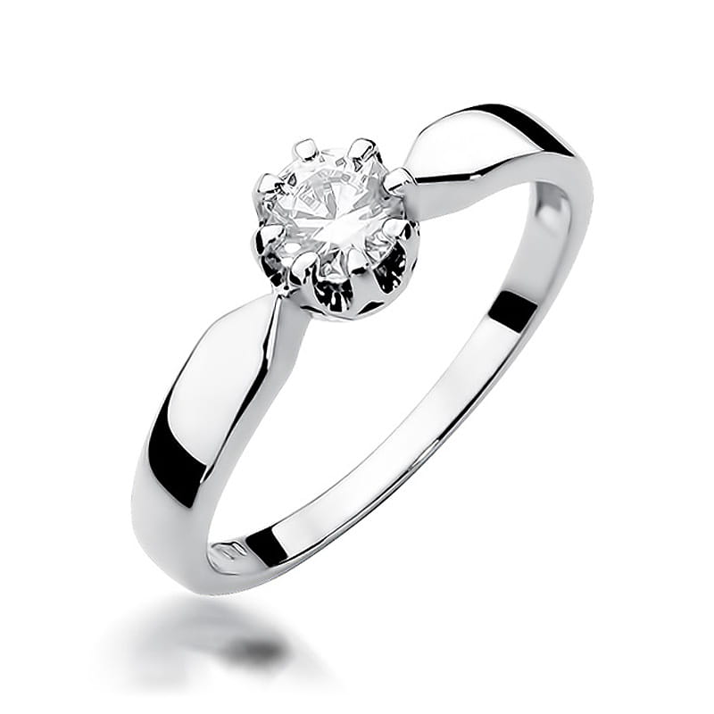 Pierścionek Diament 0,50ct białe złoto 1 Pierścionek W228 Diament 0