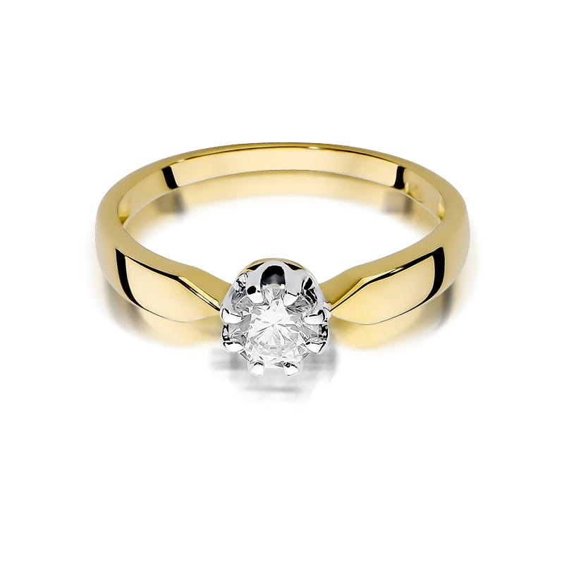 Pierścionek Diament 0,50ct żółte złoto 2 50ct żółte złoto Jubiler Kraków BigDIAMOND