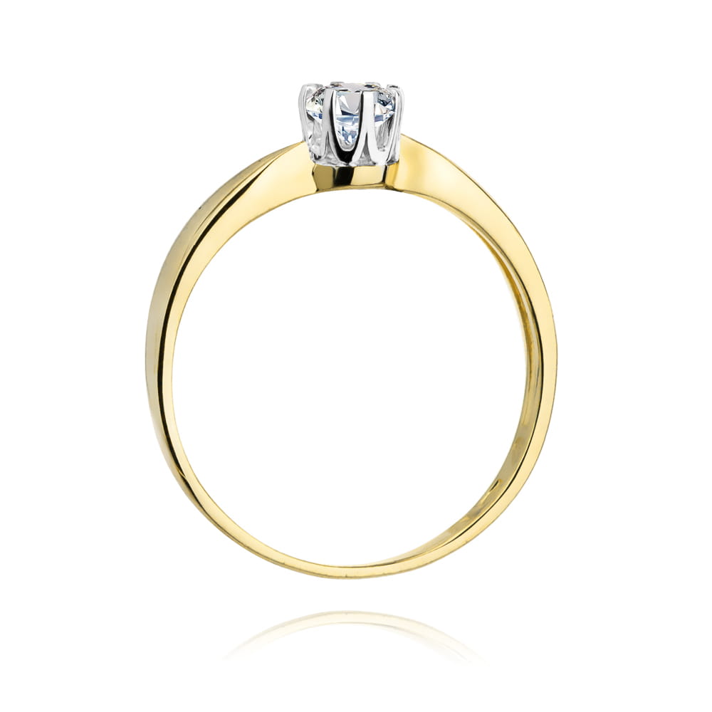 Pierścionek Diament 0,50ct żółte złoto 3 Pierścionek Diament 0,50ct żółte złoto - obrazek 3