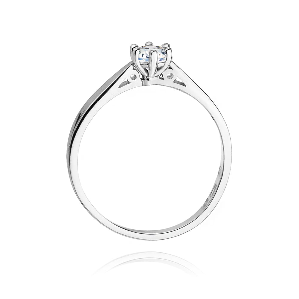 Pierścionek Diament 0,25ct białe złoto 3 Pierścionek Diament 0,25ct białe złoto - obrazek 3