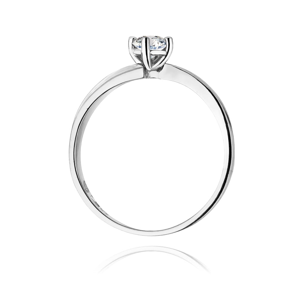 Pierścionek Diament 0,25ct białe złoto 3 Pierścionek Diament 0,25ct białe złoto - obrazek 3
